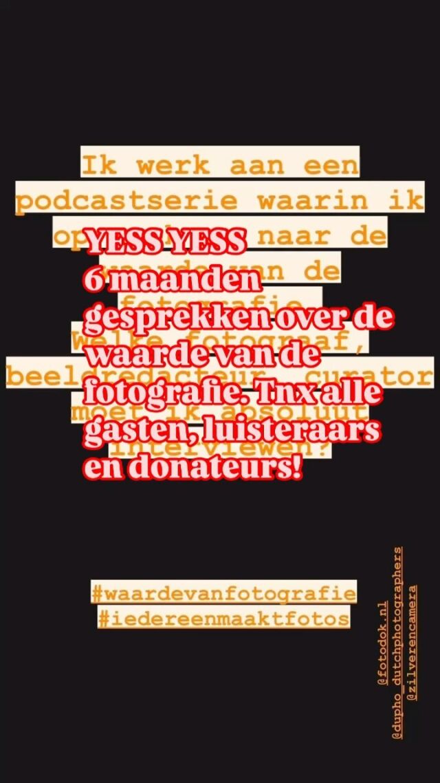 Hoera, bijna 20 afleveringen, meer dan 5500 downloads en nog lang niet klaar met het stellen van vragen over de waarde van de fotografie! #waardevanfotografie #flowerdalesagency #iedereenmaaktfotos #iedereenmaaktfotos #podcast #linkinbio #endoorrrrrrr